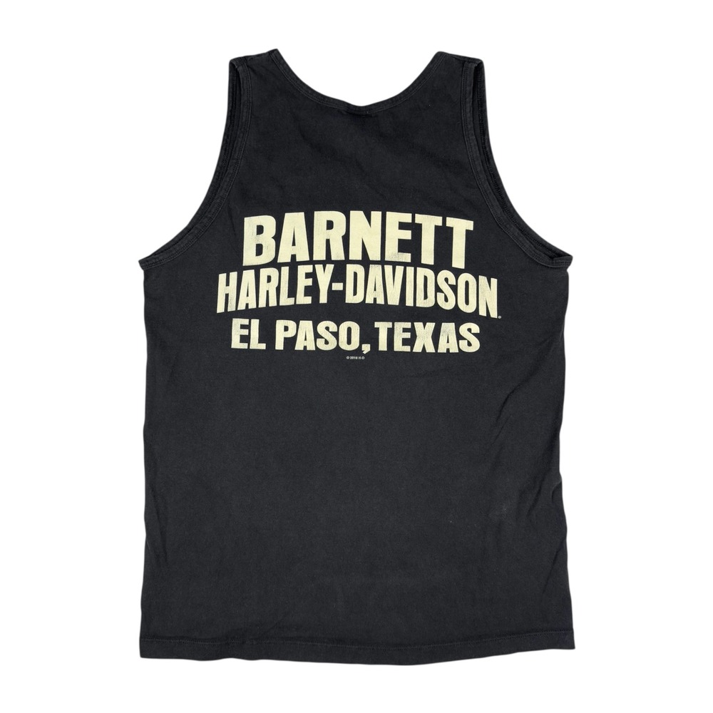 Harley-Davidson Motorcycle Tank Top Men's Large Black El Paso Texas Biker